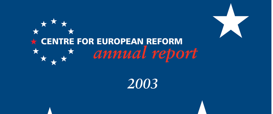 Annual Report - 2003 | Centre For European Reform