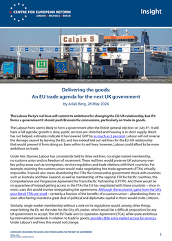Delivering the goods: An EU trade agenda for the next UK government