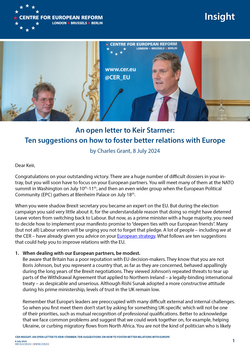 An open letter to Keir Starmer: Ten suggestions on how to foster better relations with Europe