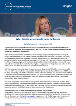 What Giorgia Meloni would mean for Europe