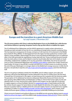 Europe and the transition to a post-American Middle East