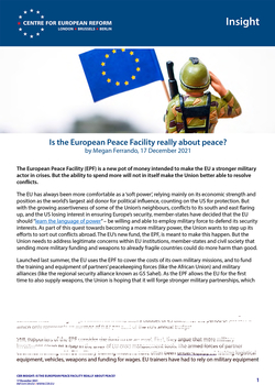 Is the European Peace Facility really about peace?