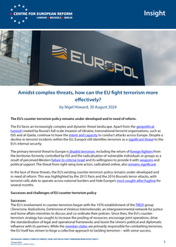 Amidst complex threats, how can the EU fight terrorism more effectively?