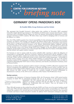 Germany opens Pandora's box
