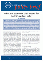 What the economic crisis means for the EU's eastern policy