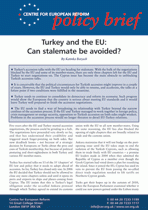 Turkey and the EU: Can stalemate be avoided?