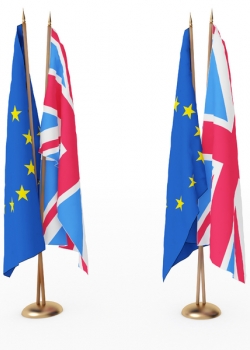 Uk and EU flags