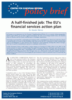 A half-finished job: The EU’s financial services action plan