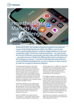 How The Digital Markets Act Will Challenge Consumers | Centre For ...