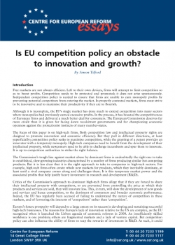 Is EU Competition Policy An Obstacle To Innovation And Growth? | Centre ...