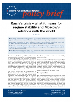 Russia's Crisis - What It Means For Regime Stability And Moscow's ...