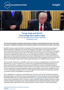 Trump, Trade And The EU: Two Wrongs Don't Make A Right | Centre For ...