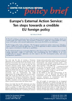 Europe's External Action Service: Ten steps towards a credible EU